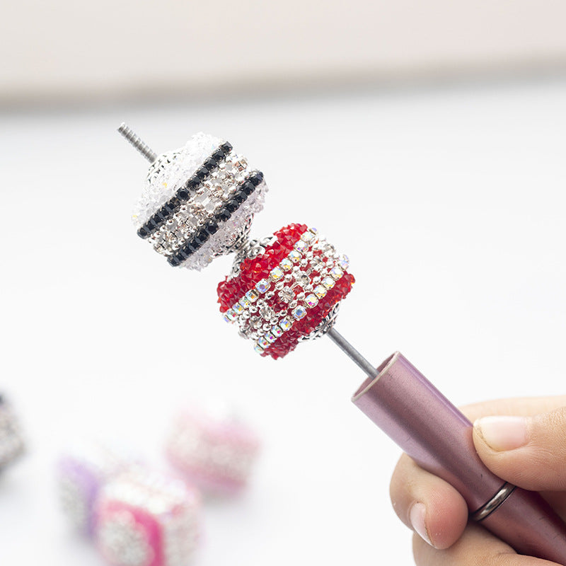 Wholesale 5pcs Acrylic Shiny Square Claw Chain Beaded Diamond Balls